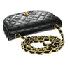 Secondhand Chanel Vintage Half Moon Flap Bag Quilted