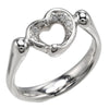 Tiffany & Co. Elsa Peretti Open Heart Ring Platinum with Diamonds