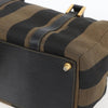 Fendi Vintage Pequin Convertible Boston Bag Coated Canvas
