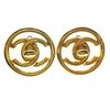 Secondhand Chanel Round CC Turnlock Clip-On Earrings