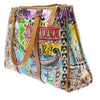 Secondhand Prada Venice Belted Tote Printed Canvas and