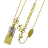 Secondhand Louis Vuitton Nanogram Name Tag Pendant Necklace