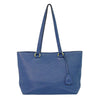 Prada Embossed Logo Open Tote Leather