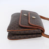 Celine Vintage Macadam Shoulder Bag Canvas and Leather
