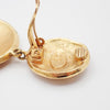 Secondhand Chanel CC Lion Head Drop Earrings