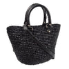 Balenciaga Le Cagole Panier Raffia with Leather