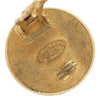 Chanel Vintage Round CC Button Clip-On Earrings Metal and Faux Pearl
