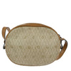 Christian Dior Vintage Honeycomb Shoulder Bag Canvas and Leather