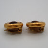 Secondhand Chanel Vintage Round CC Button Clip-On Earrings Metal and
