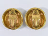 Secondhand Chanel Vintage Round CC Clip-On Earring