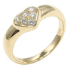 Tiffany & Co. Heart Band Ring 18K Yellow Gold with Diamonds