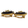 Secondhand Chanel Vintage CC Round Button Clip-On Earrings