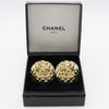Secondhand Chanel Vintage Round CC Clip-On Earrings