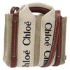 Chloe Woody Tote Canvas with Leather