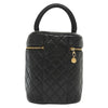 Secondhand Chanel Vanity pouch Black Leather Bags