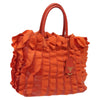 Prada Open Tote Ruffled Tessuto