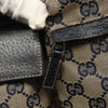 Gucci Vintage Double Belt Bag GG Canvas with Leather