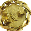 Chanel CC Button Clip-On Earrings Metal with Faux Pearl
