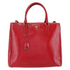 Prada Lux Open Tote Vernice Saffiano Leather