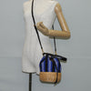 Secondhand Prada Drawstring Bucket Bag Canvas and Wicker