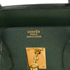 Secondhand Hermes Birkin Handbag Green Ardennes with Gold Hardware