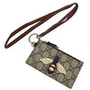 Secondhand Gucci Bee Card Holder Printed GG
