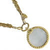 Chanel Vintage Double CC Pendant Necklace Metal