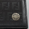 Fendi FF Flap Wallet Zucca Canvas with Embossed Leather