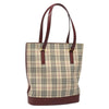 Secondhand Burberry Nova Check Tote Canvas and