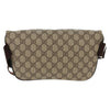 Gucci Front Zip Web Belt Bag GG Coated Canvas