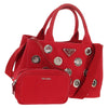 Secondhand Prada Canapa Convertible Tote Grommet Embellished