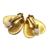 Chanel Vintage CC Heart Clip-On Earrings Metal