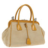 Prada Madras Cerniera Doctor Bag Canvas and Leather