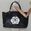Secondhand Chanel Camellia Tote Black Leather Accessories