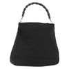 Gucci Vintage Bamboo Handle Open Hobo Nylon