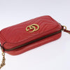 Gucci GG Marmont Triple Zip Chain Bag Matelasse Leather