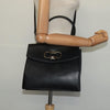 Secondhand Salvatore Ferragamo Double Gancini Top Handle Bag Saffiano