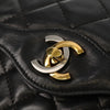Chanel Vintage Two Tone CC Flap Bag Quilted Lambskin