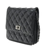 Chanel So Black Reissue 2.55 Wallet on Chain Quilted Aged Calfskin