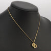 Secondhand Christian Dior CD Pendant Necklace Gold-plated