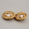 Secondhand Chanel Vintage CC Logo Round Clip-on Earrings