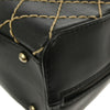 Chanel Surpique Zip Around Satchel Quilted Leather