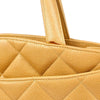 Chanel Vintage CC Lock Pocket Tote Quilted Caviar