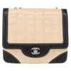 Chanel Vintage Chocolate Bar CC Flap Bag Patent leather