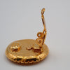 Secondhand Chanel Vintage Round CC Clip-On Earrings