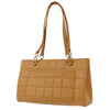 Chanel Vintage Chocolate Bar Zip Around Tote Quilted Calfskin