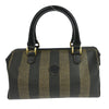Secondhand Fendi Vintage Pequin Convertible Boston Bag