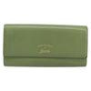 Gucci Logo Embossed Continental Wallet Leather