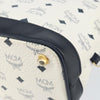 MCM Visetos Handbag Canvas and Leather