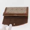 Christian Dior Vintage Honeycomb Flap Wallet Coated Canvas